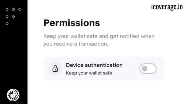 image of device authentication message on ultimate crypto app