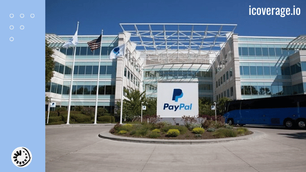 Image of paypal company building with paypal logo